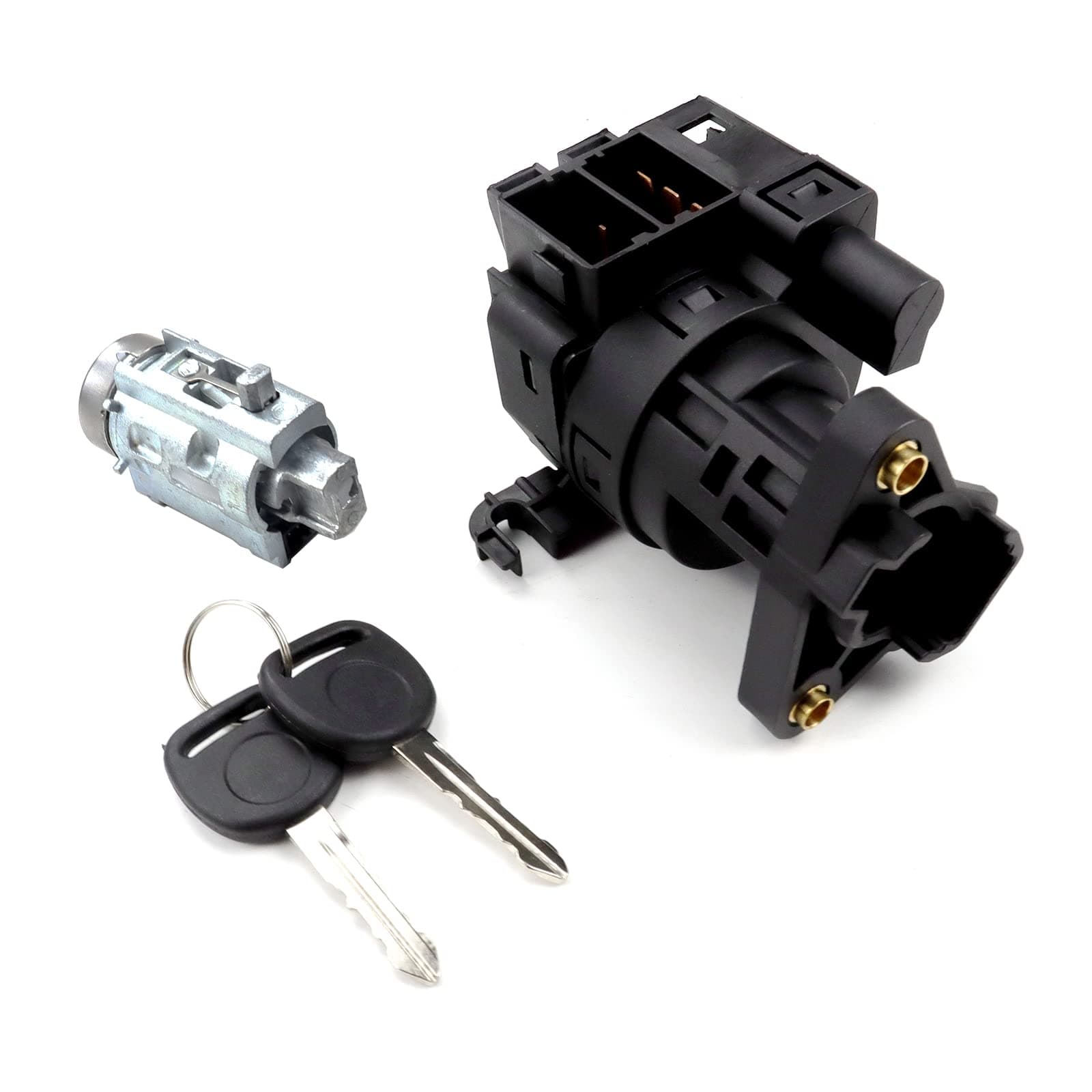Ignition Switch & Ignition Lock Cylinder with 2 Keys Compatible with 1997-2005 Chevy Malibu Impala Monte Carlo Olds Alero Grand Am Repalces 12458191 22599340