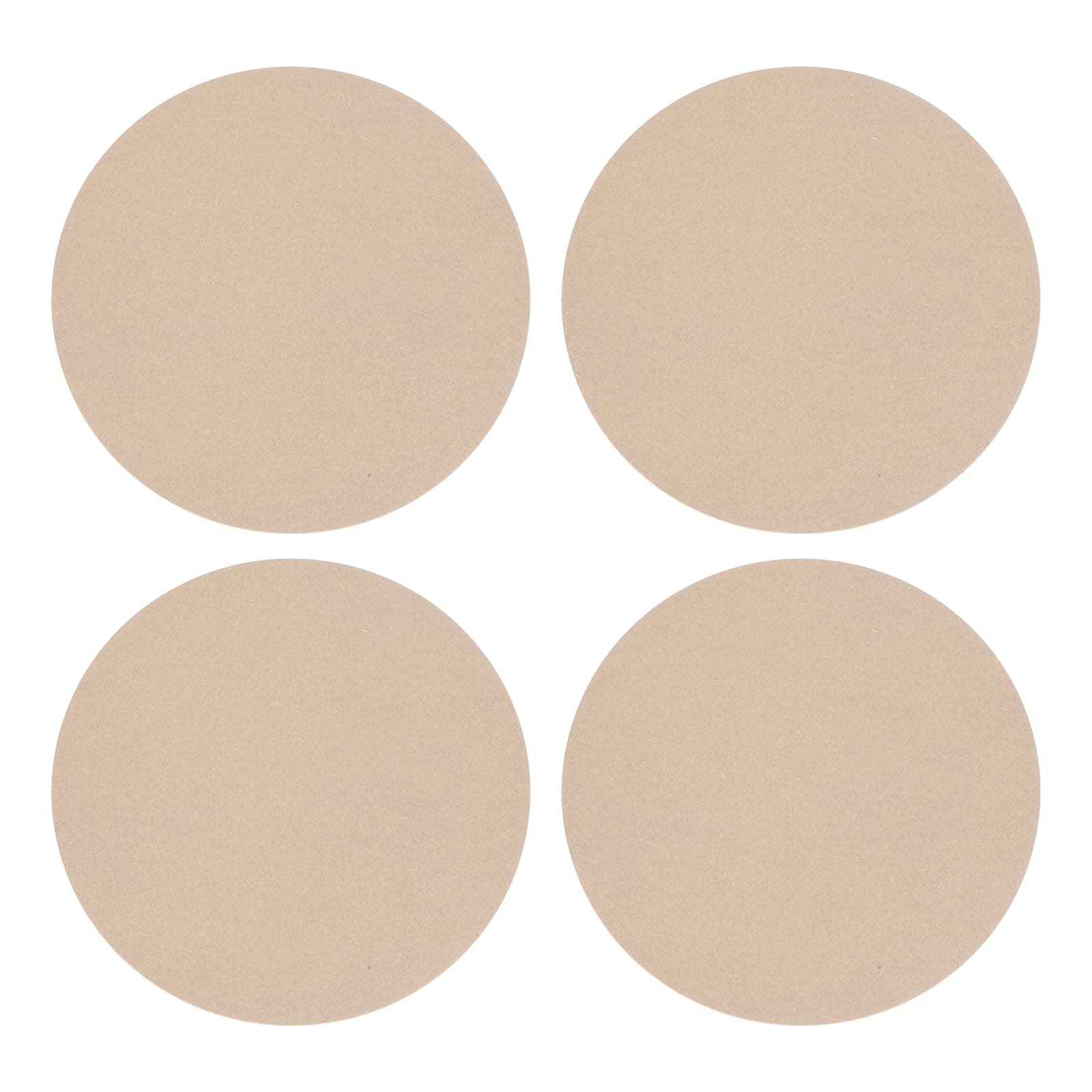 4 Pack 12" 304mm OD Ceramic Drying Slab, 8mm 1/3" Thick Round Clay Wedging Board Sculpture Base Plate Pottery Wheel Bats Without Holes, Sand Table Baking Model Bottom Block
