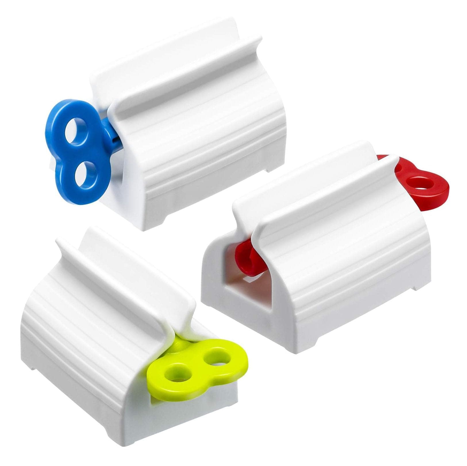 Toothpaste Squeezer, Plastic Toothpaste Roller Tube Squeezer, Toothpaste Dispenser for Paint, Hand Cream, Ketchup, and Cosmetic Tube(3-Pack)