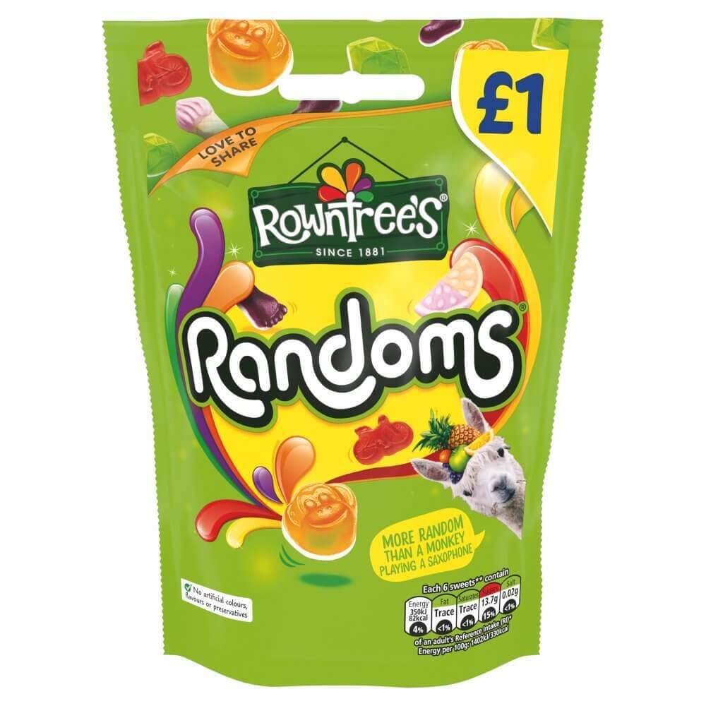Randoms Assorted Fruit Flavoured Jellies, 150 g