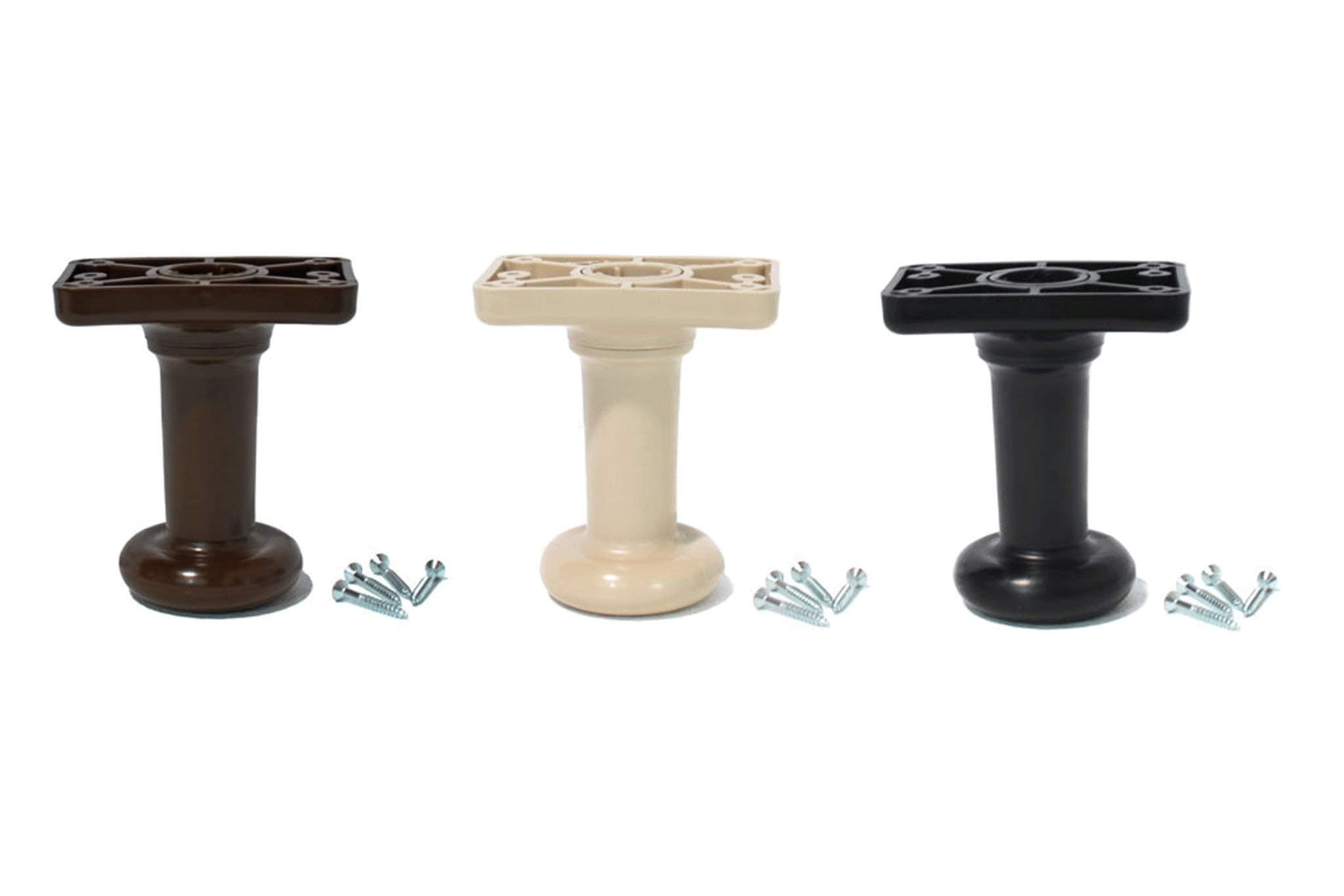 5 inch Black Color Low-Rise Universal Bed Legs for E King/C King Boxspring