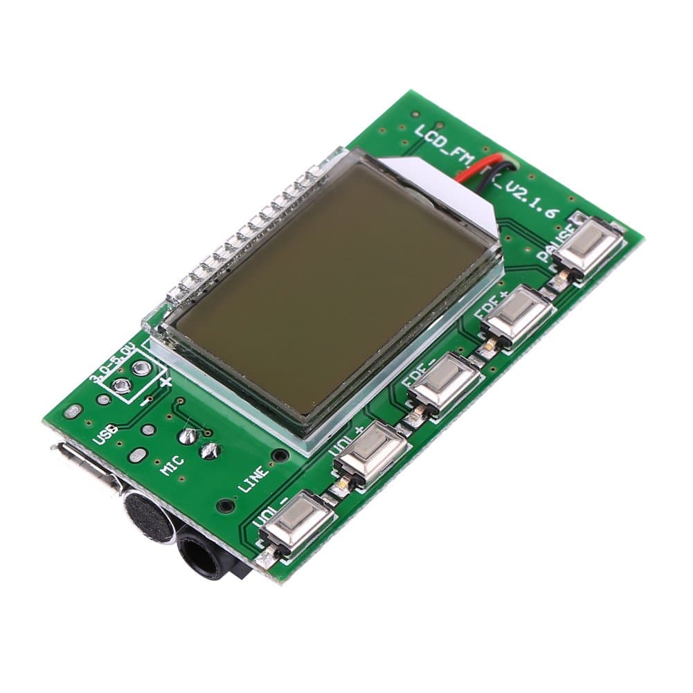 Walfront DSP & PLL Digital Wireless Microphone Stereo FM Transmitter Module 87-108MHz