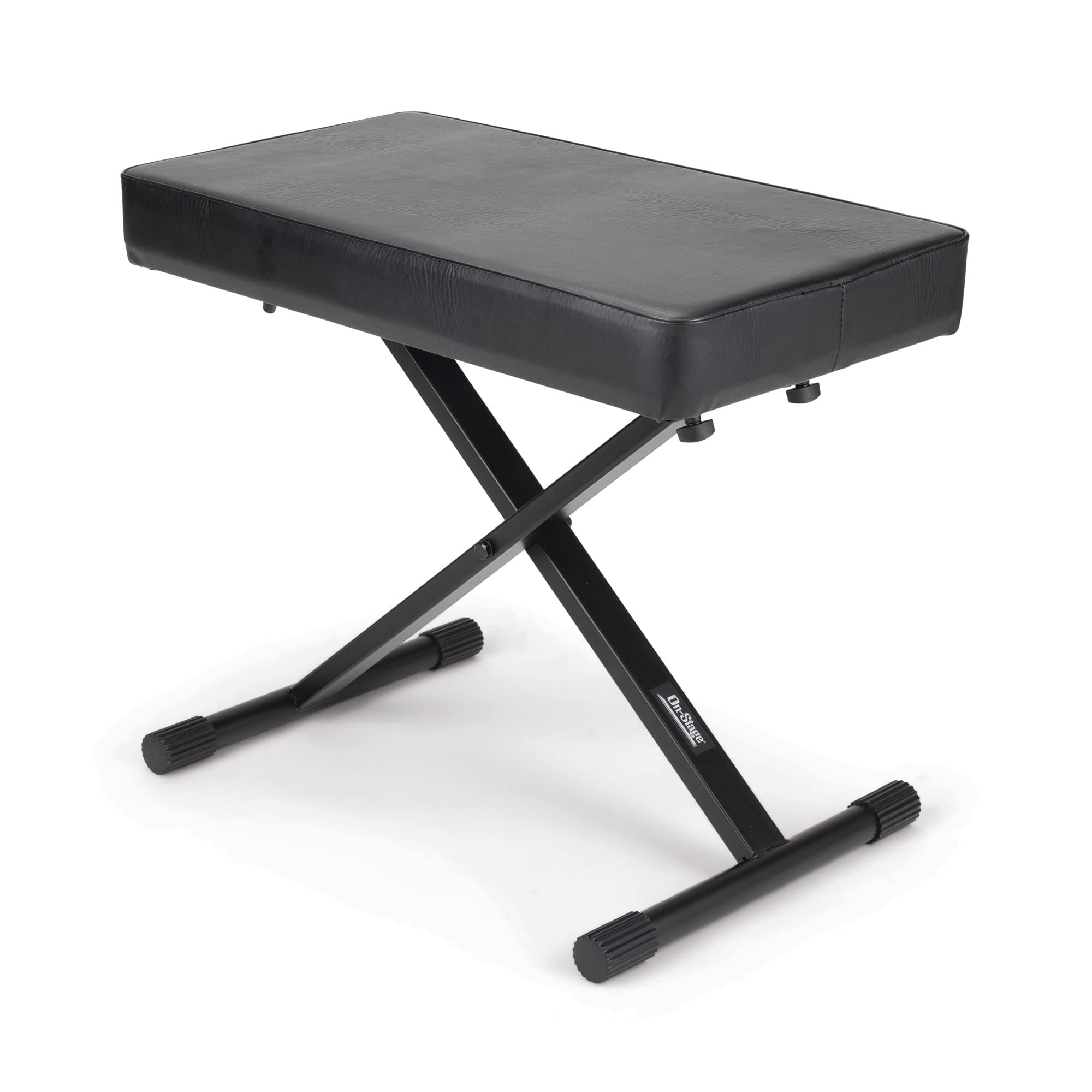 On Stage Stands Deluxe X-Style Keyboard Bench, Black