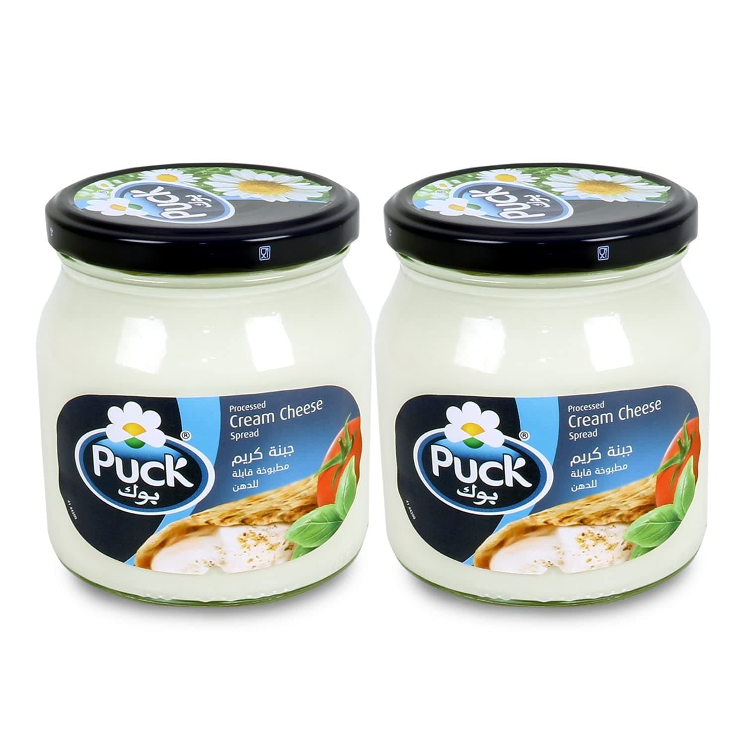 Puck White Cheese Jar, 2 x 500 g
