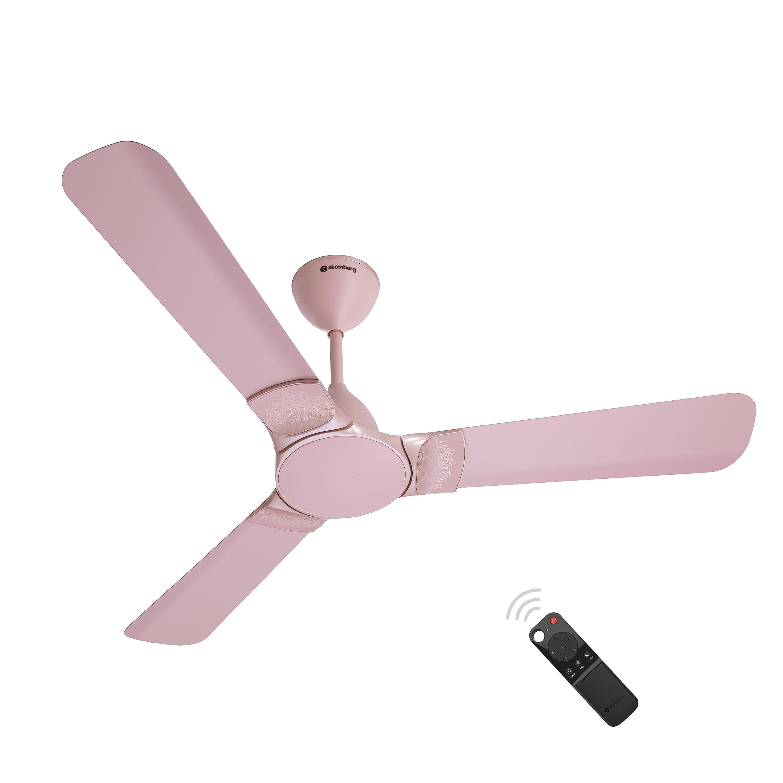atomberg Erica 1200mm BLDC Ceiling Fan with Remote Control | BEE 5 star Rated Energy Efficient Ceiling Fan | High Air Delivery with LED Indicator | 2+1 Year Warranty (Lotus Pink)