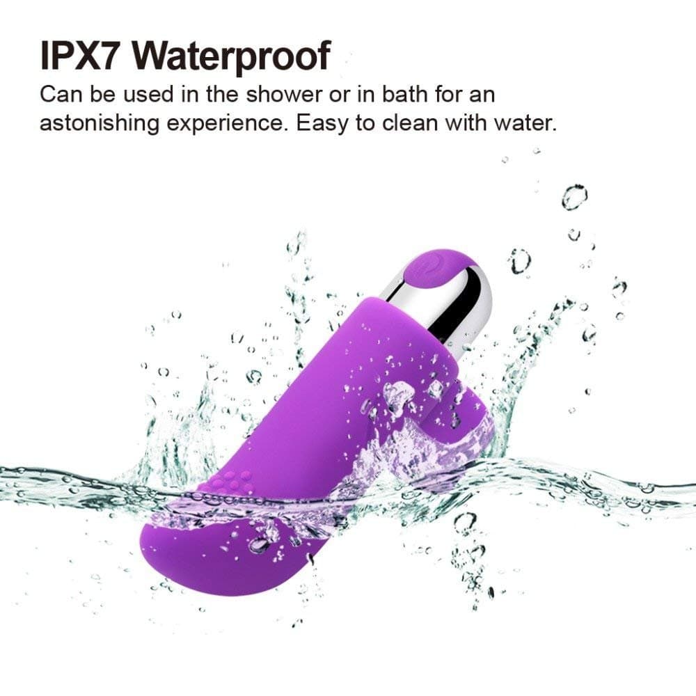 Particles Head Detachable Mini Bullet Finger Design 10 Speeds USB Charged Silicone Clit Wand for Woman