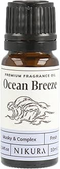 Ocean Breeze Fragrance Oil - 10ml | Perfect for Soap Making, Candle Making, Wax Melts, Diffuser | Great for use in Bath Bombs, Perfume Oil, Perfume Scents | Vegan & UK Made