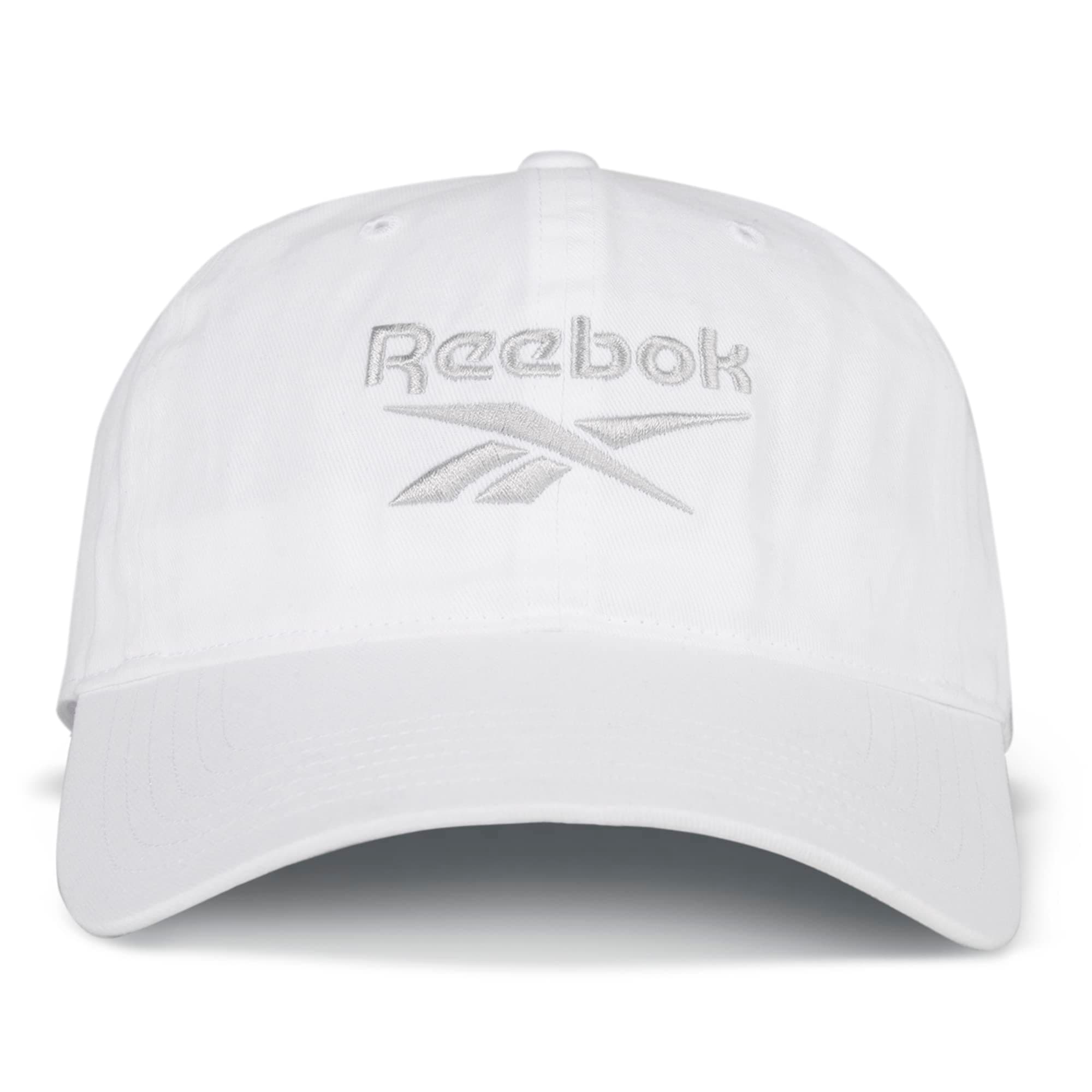 Reebok Medium Curved Brim with Breathable Design [Ree] cycled Vector Logo Cap 6 Panel