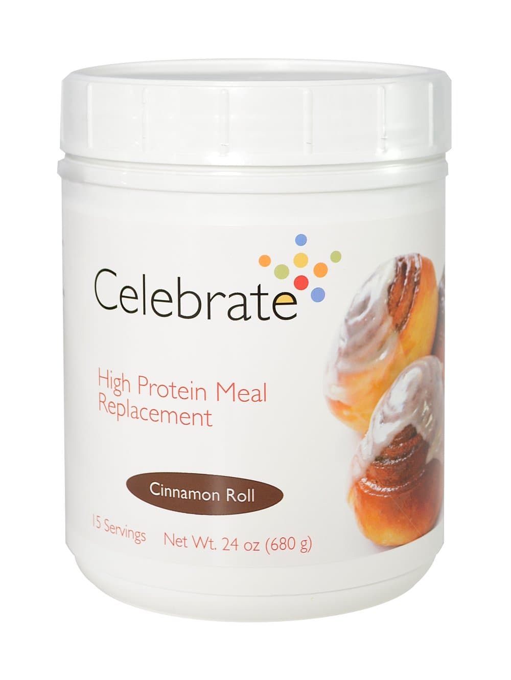 Celebrate High Protein Meal Replacement Cinnamon Roll 15 servings
