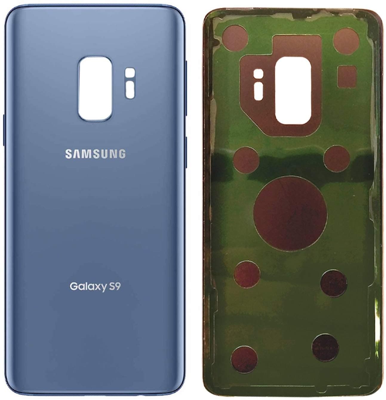 BringUAll Replacement Back Panel Glass Compatible with Galaxy S9 G960f Coral Blue