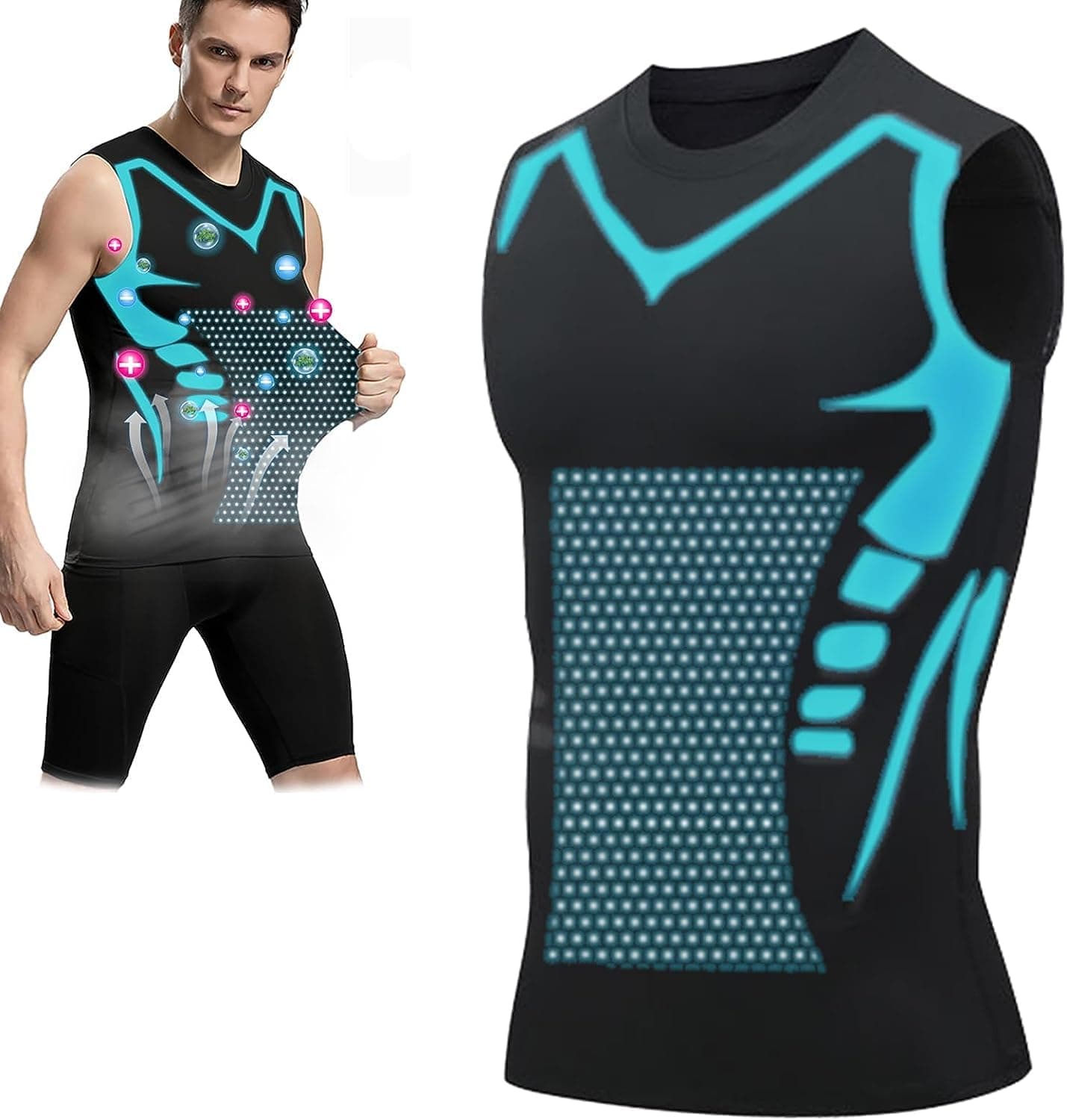 Ionic Shaping Vest,2023 New Version ENERGXCEL Ionic Shaping Vest for Men to Build a Perfect Body