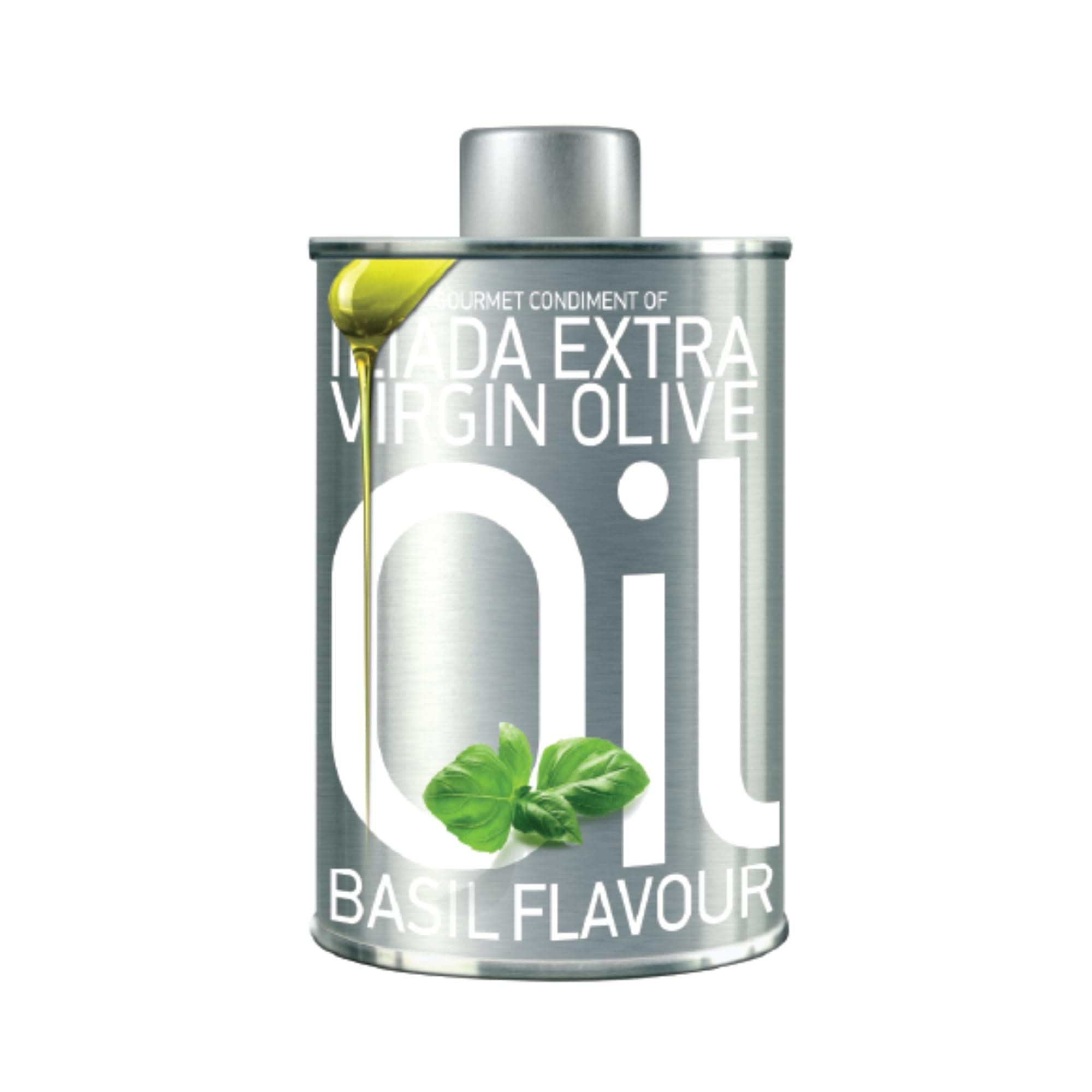 Iliada PDO Extra Virgin Olive Oil Basil Flavour 250ml (Pack of 3)