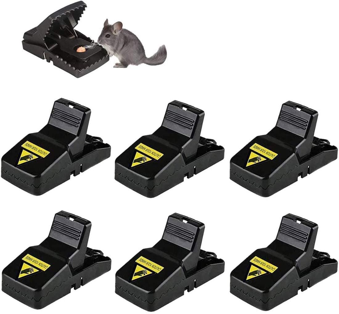 MAKINGTEC Rat Traps Reusable Snap Mice Traps That Work Rodent Killer Easy to Bait, 6 Pcs