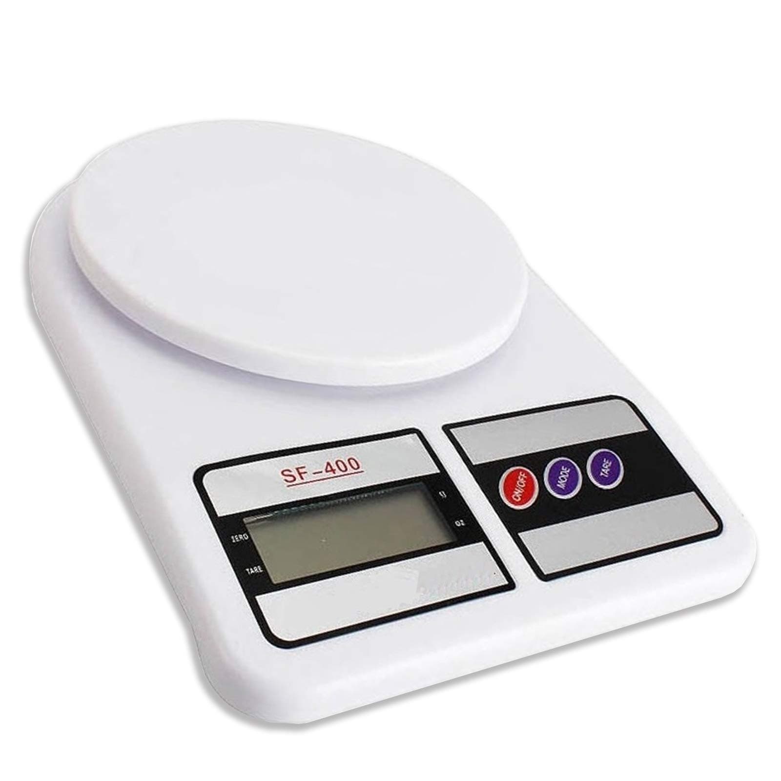 Lcd Screen Digital Display Kitchen Food Scale For Baking And Cooking - Sf-400 10Kg / 1G White Precision Scale - Lightweight And Durable Design Boxed