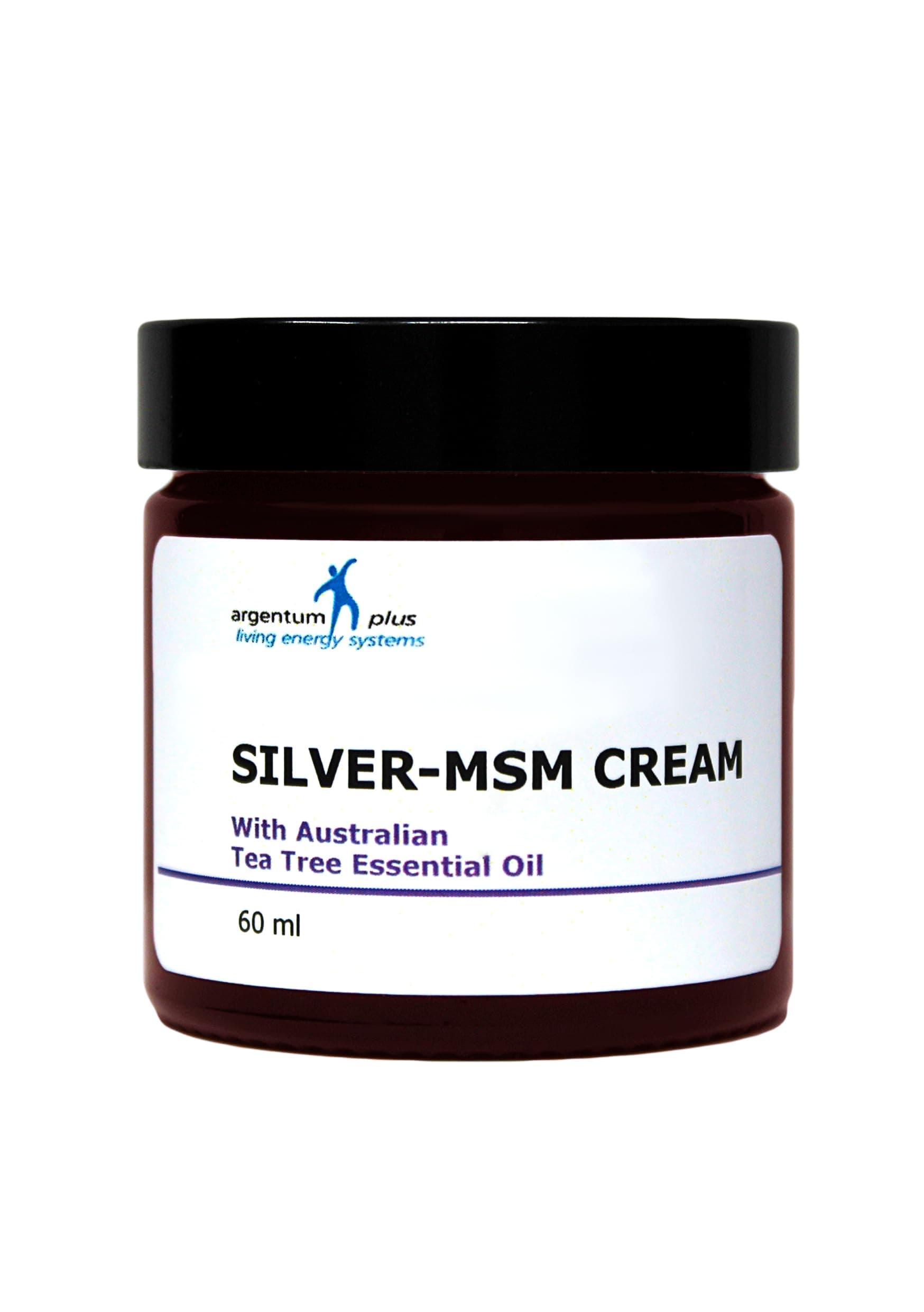 Silver-MSM Cream with Wild Crafted Tea Tree Essential Oil - 60 ml