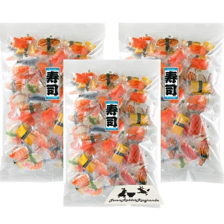 Selectable Quantity Sushi Candy Present, Sweets, Petite Gift, Overseas Business Trip, Japan, Souvenirs, Dagash, Prizes, Events, Coarse Products, Large Amount, Small Bag, Homestay, Individual