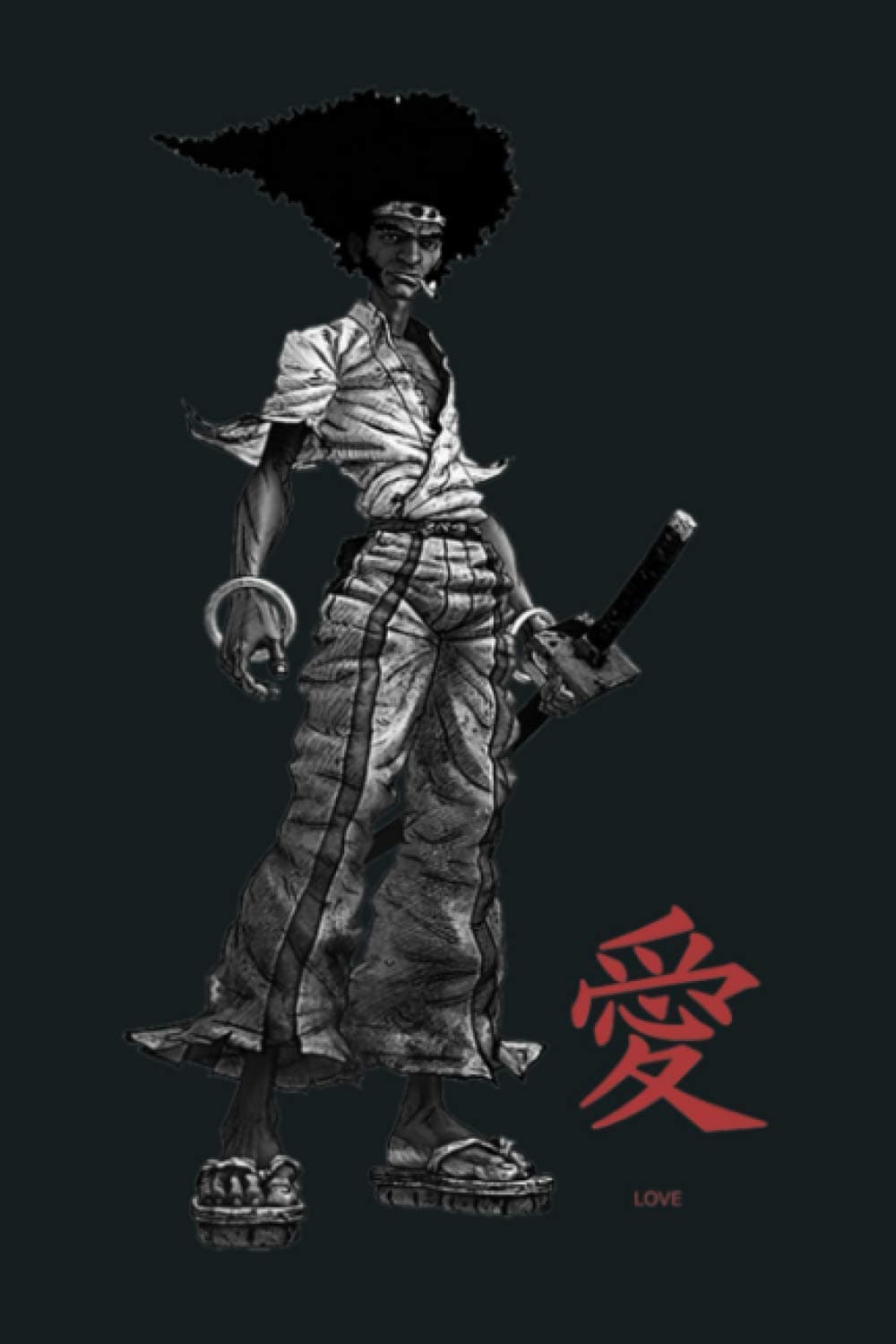 Independently published Afro Samurai Love Vintage Afro Samurai Premium: Notebook Planner -6x9 inch Daily Planner Journal, To Do List Notebook, Daily Organizer, 114 Pages