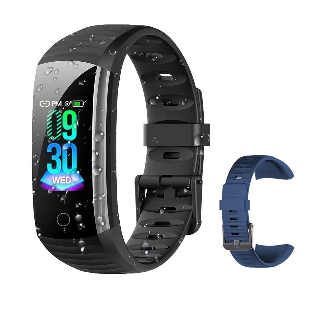 Fitness Tracker Activity Tracker Watch, Waterproof Activity Tracker Smart Watch Remote Photography Heart Rate Blood Pressure Blood Oxygen Monitor Step Calorie Counter Pedometer for Women Men Kids