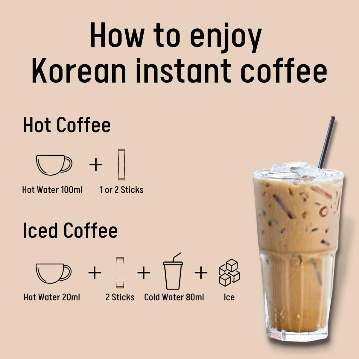 Instant Coffee Mix Packets Single Serve - Korean Variety Coffee Sampler 30 Sticks of 5 Different Flavors, Maxim Mocha, White Mocha, Original Maxim French Café (Variety 30 Pack)