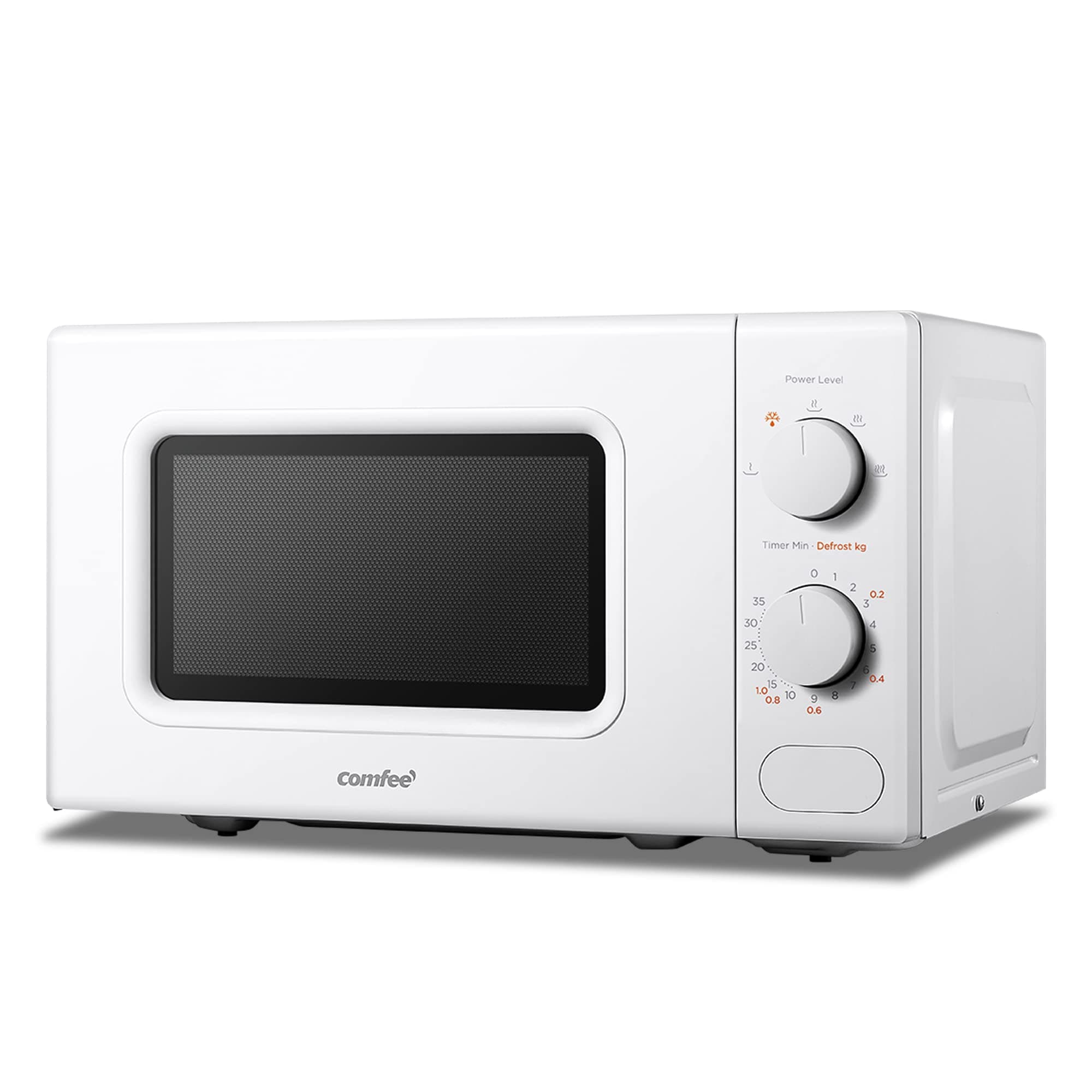 – 700W 20L White Microwave Oven With 5 Cooking Power Levels, Quick Defrost Function, And Kitchen Manual Timer - Compact Design CM-M202CC(WH)