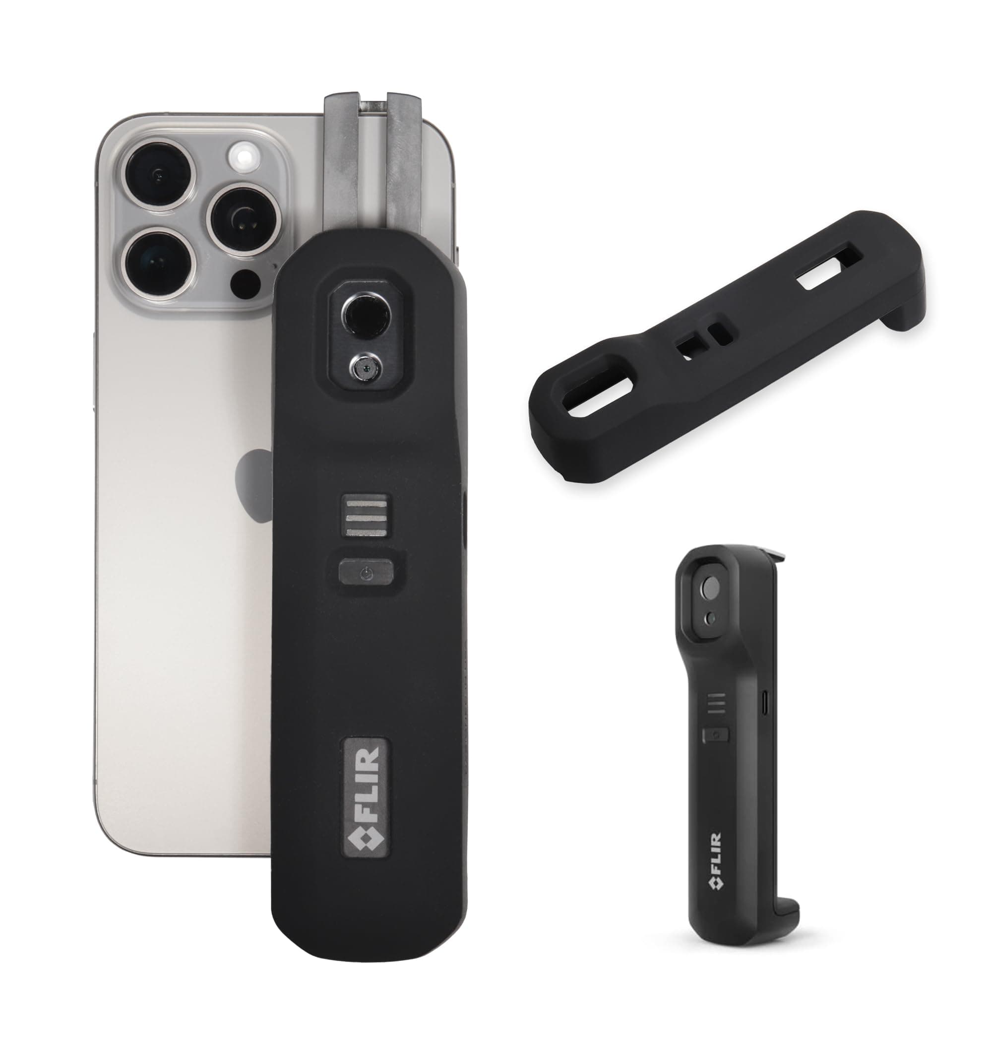 CaseSack Silicone Cover for FLIR ONE Edge PRO Wireless 160 × 120 IR Camera, Also fit for FLIR ONE Edge Wireless 80 × 60 IR Camera (Black) (Black)