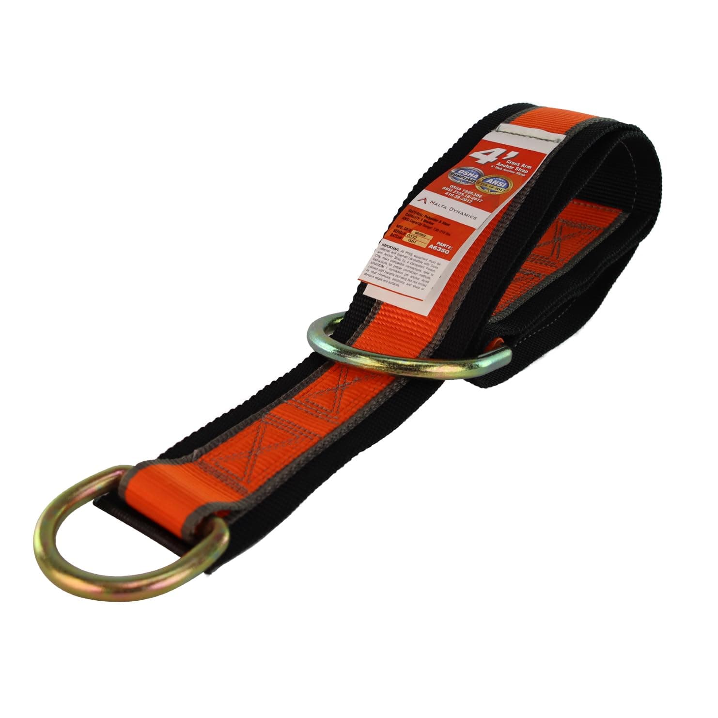 Malta Dynamics 4' Cross Arm Strap, OSHA/ANSI Compliant