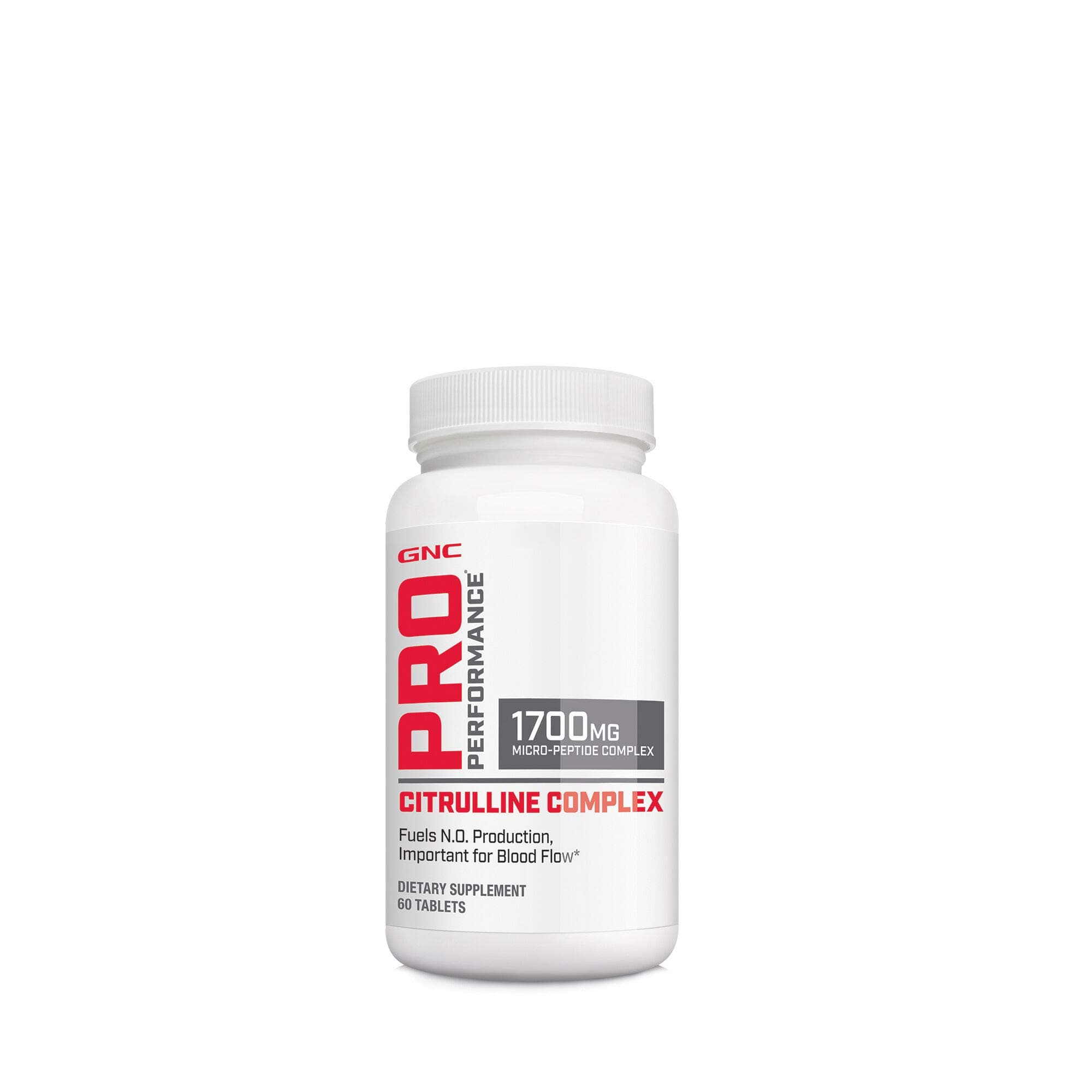 Pro Performance Citrulline Complex 1700mg, 60 Tablets, Fuels Nitric Oxide Production for Healthy Blood Flow