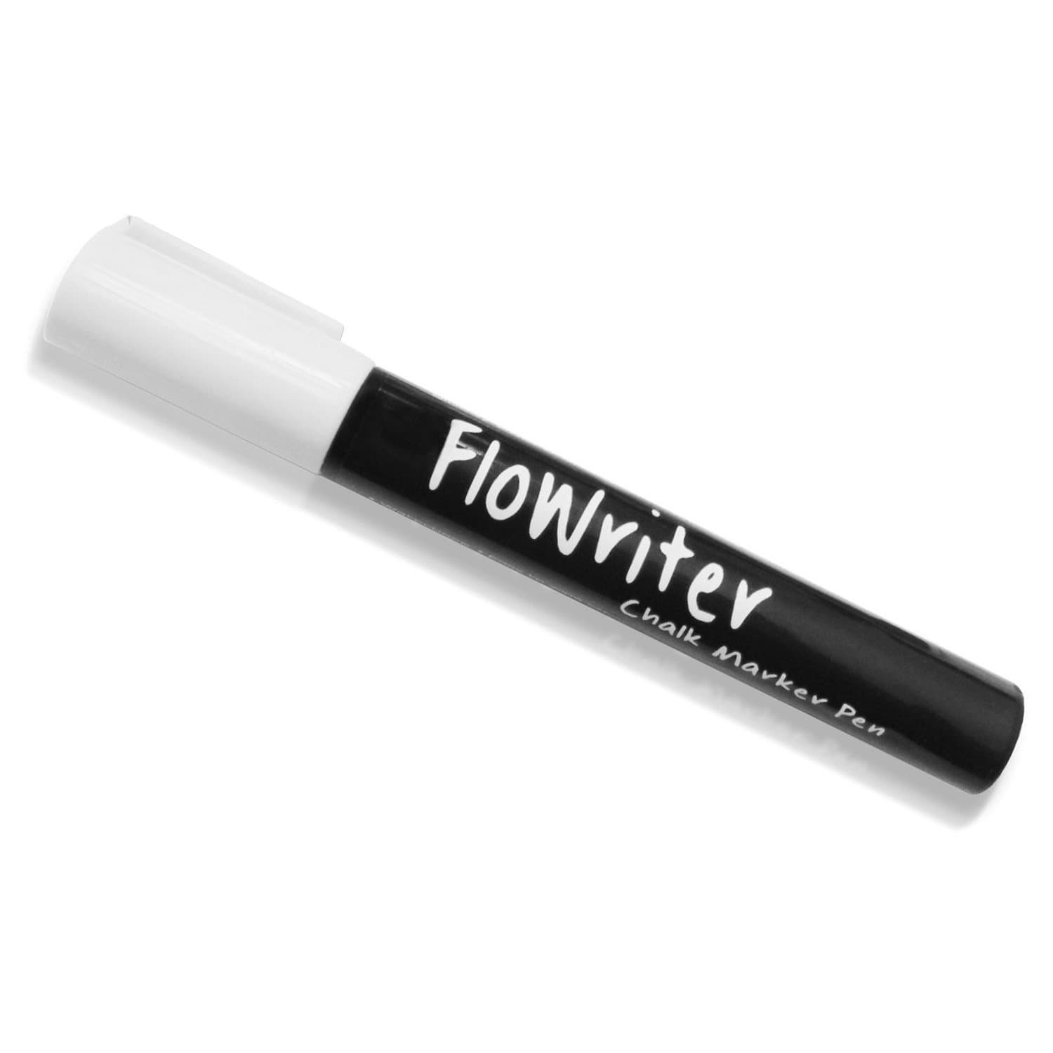 1 x White Liquid Chalk Marker Pen (6mm Chisel/5mm Bullet Tip)