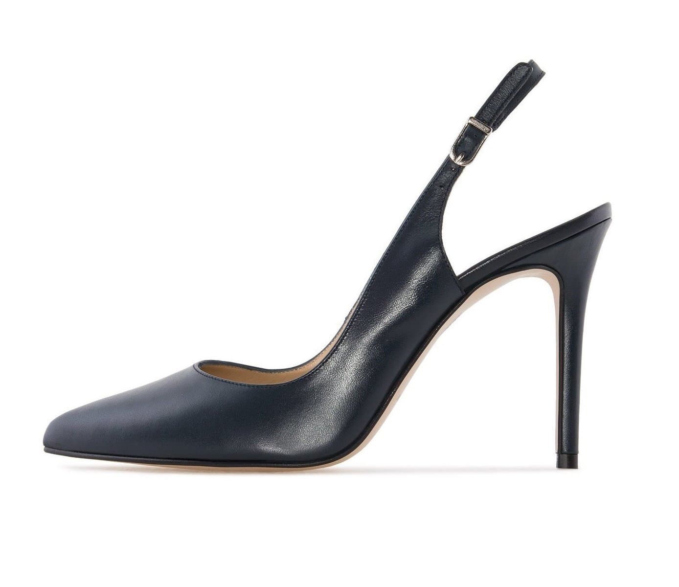 Sammitop Women's Slingback Pumps High Heel Pointed Toe Ankle Strap Summer Dress Shoes