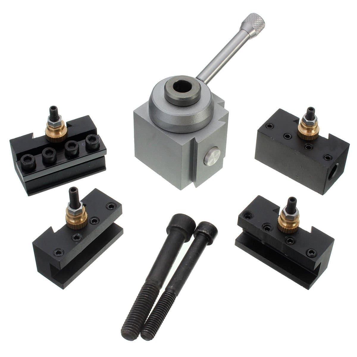 Simple Combination Mini Quick Change Tool Post Kit Set For CNC Table/Hobby Lathe Aluminium Material