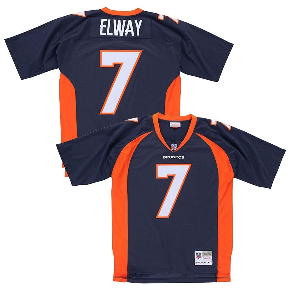 Mitchell & Ness John Elway Denver Broncos Navy Throwback Jersey