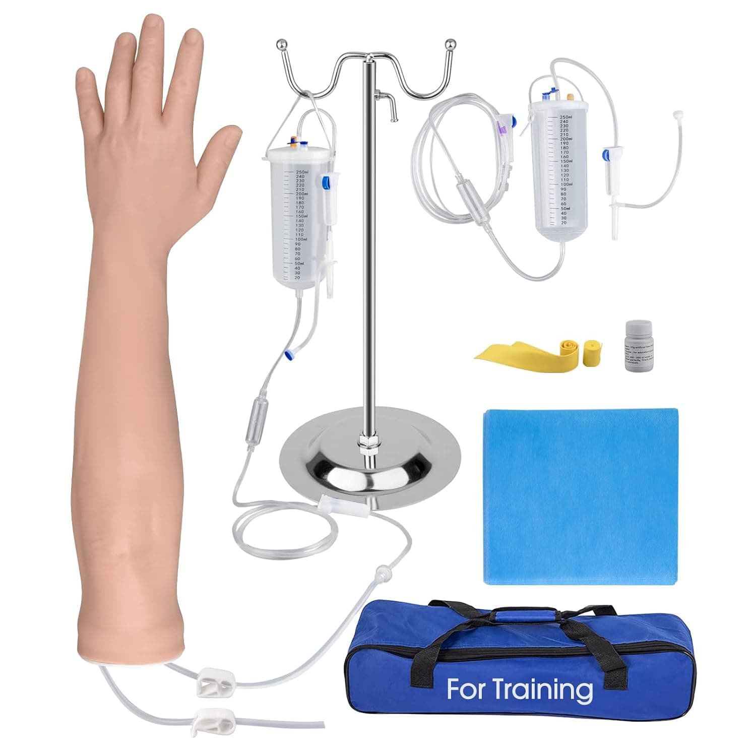 SimCoach Vein Incision Practice Kit, Injection Training, IV Practice Kit with Venotomy Arm, Vein Puncture and Blood Collection Kit for Medical Students, Educational Training Only