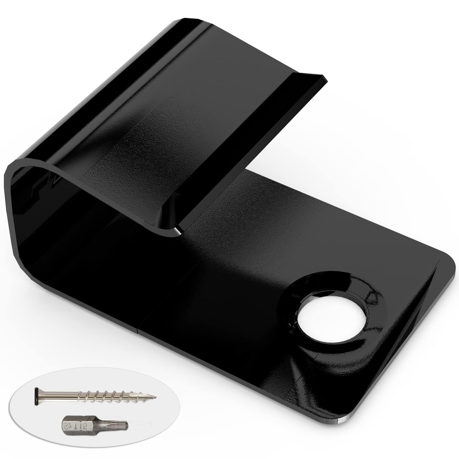 Start Clips - Universal Hidden Fasteners for Composite Decking (36 Pack, Black)