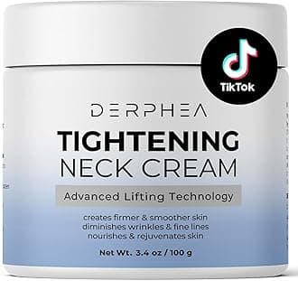 Neck Tightening Cream: Tighten and Lift Neck Cream For Tightening and Firming, Fine lines, Loose & Sagging On Face, Decollete & Other Skin Areas - 3.4 Oz