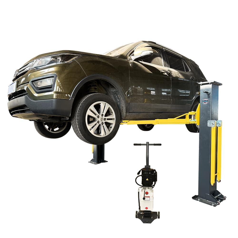 8000lbs Portable 2 Post Lift PMRL-200 Adaptable 2 Post Lift Movable Car Lift Auto Lift Two Post Lift Hoist for Home