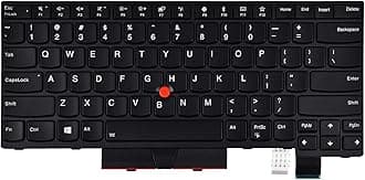 Replacement Keyboard for Lenovo Thinkpad T470 T480 A475 A485 Series Laptop, Thinkpad T470 T480 Laptop Keyboard with Backlit US Layout P/N: 01HX459 01HX499