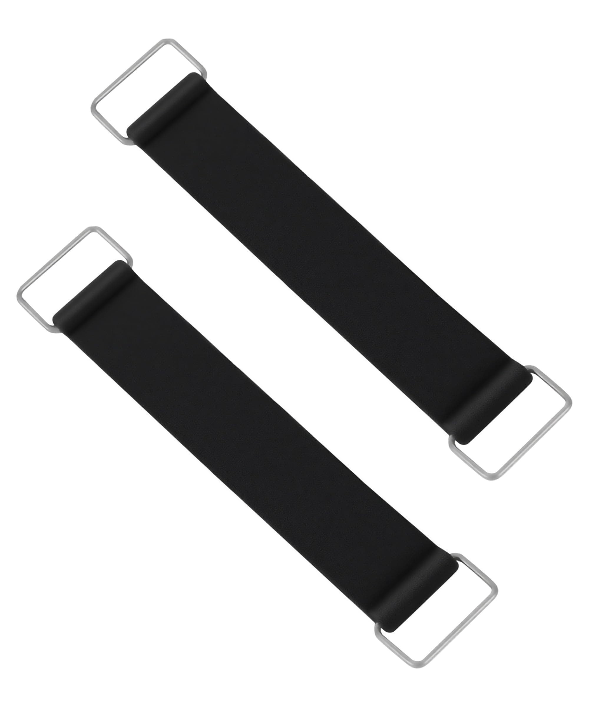 Battery Strap,Car Accessories Battery Strap Hold Down,Motorcycle Batterys Straps,Stretchable Rubber Batteries Holder Bands with Metal Buckles,Fits Most Scooter and Motorcycle Batteries (2PCS)