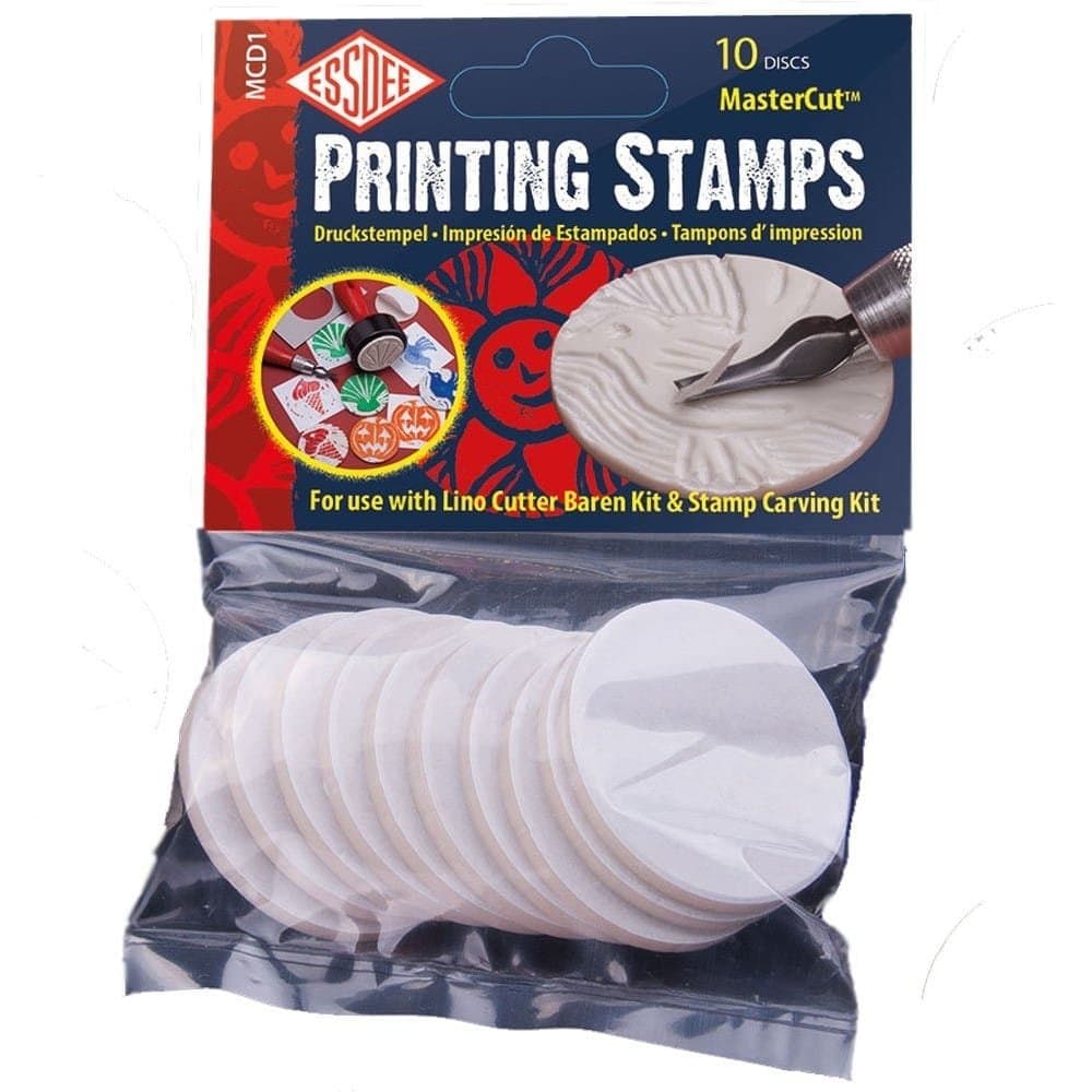 Essdee Self-Adhesive MasterCut Printing Stamps (For use with Lino Cutter and Stamp carving kit),Multicoloured,16.2 x 10.4 x 2.5 cm