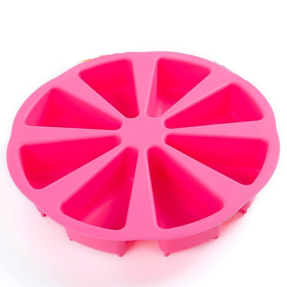 Silicone 8 Slices Cavity Portion Cake Mold Scottish Scone & Cornbread Pan Slices Pastry Pan Pizza Slices Pan