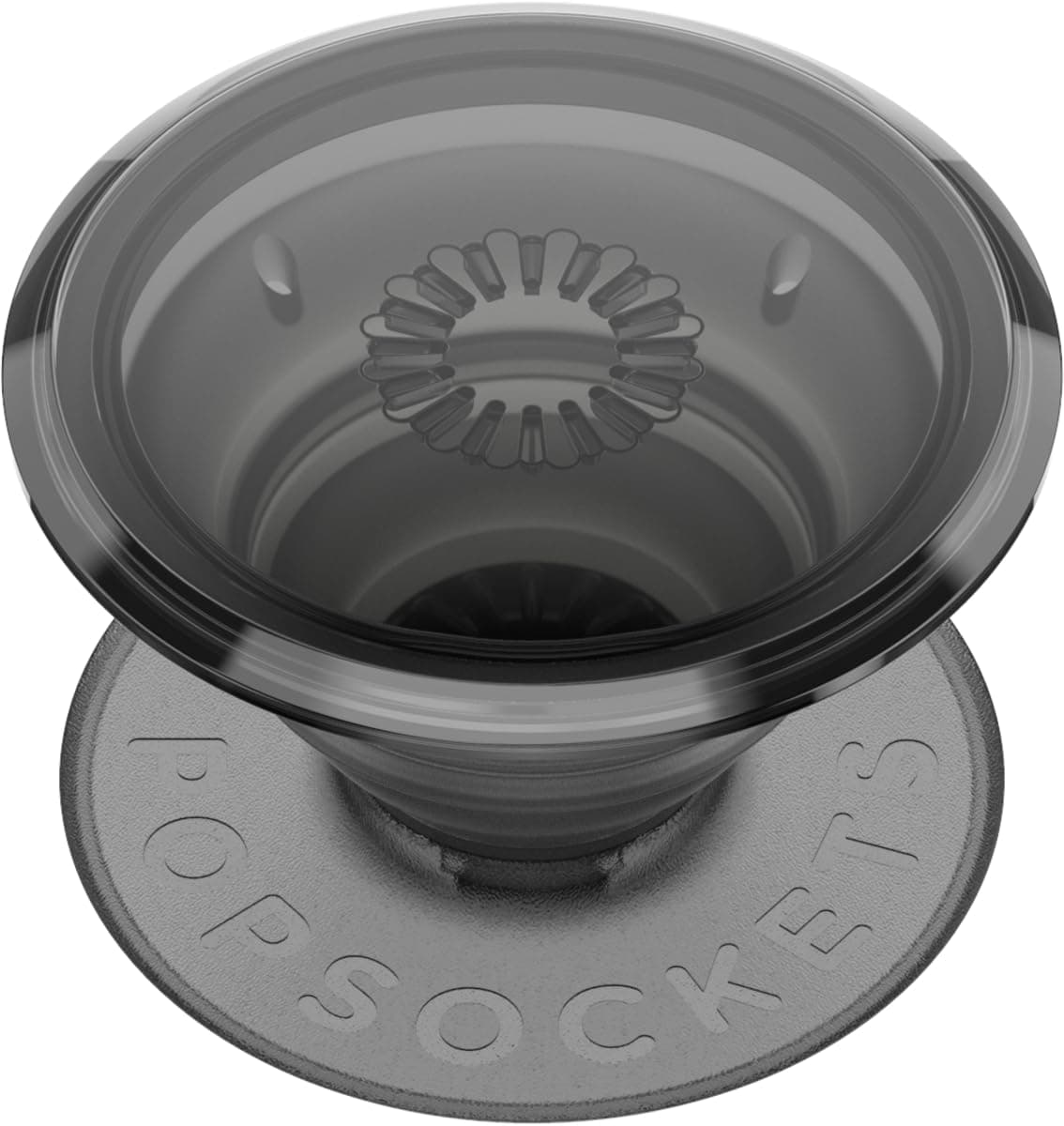 PopSockets PopGrip - Expanding Stand and Grip with Swappable Top - Translucent Black Smoke