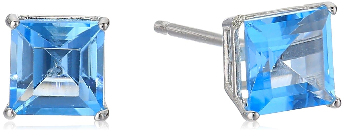 MAX + STONE 10k White Gold 5mm Princess Cut