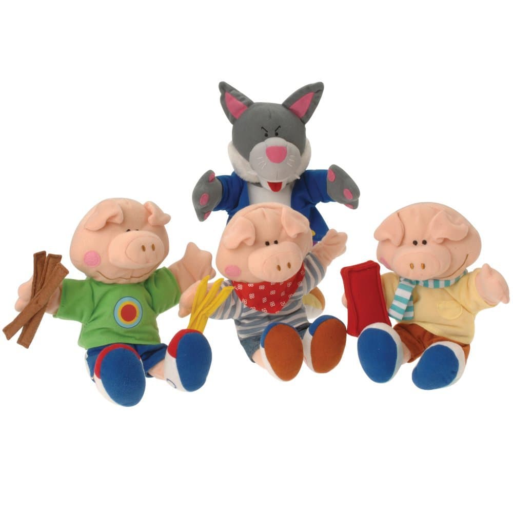 "The Three Little Pigs" Wolf and Pig Puppet Set from The Childhood Favorite Book