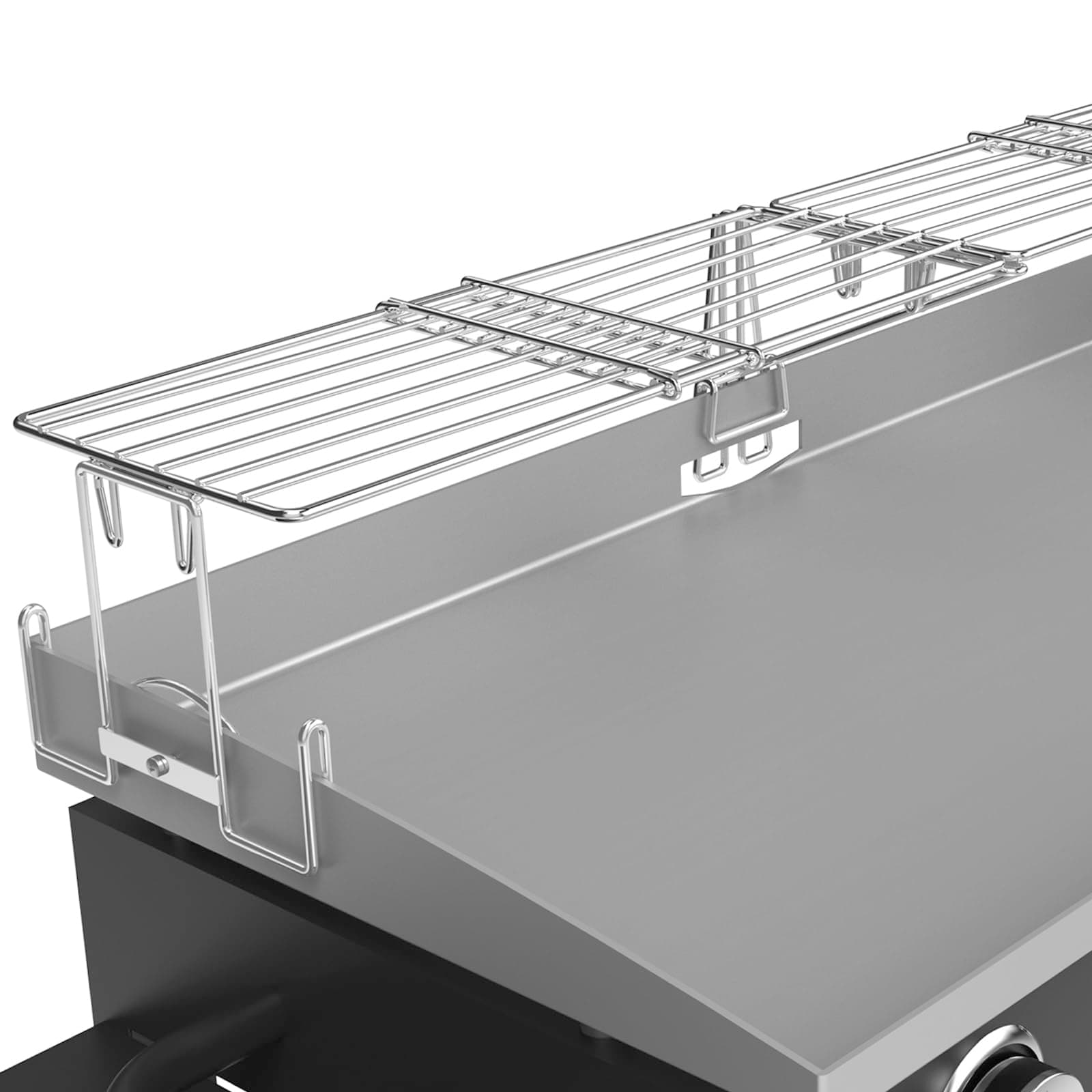 MixRBBQ Griddle Warming Rack for Blackstone 17~36 Inch Griddle, Blackstone 1554 2149 Weber 28" Griddle, Adjustable Rack for Most Tabletop Flattop Griddle Accessories