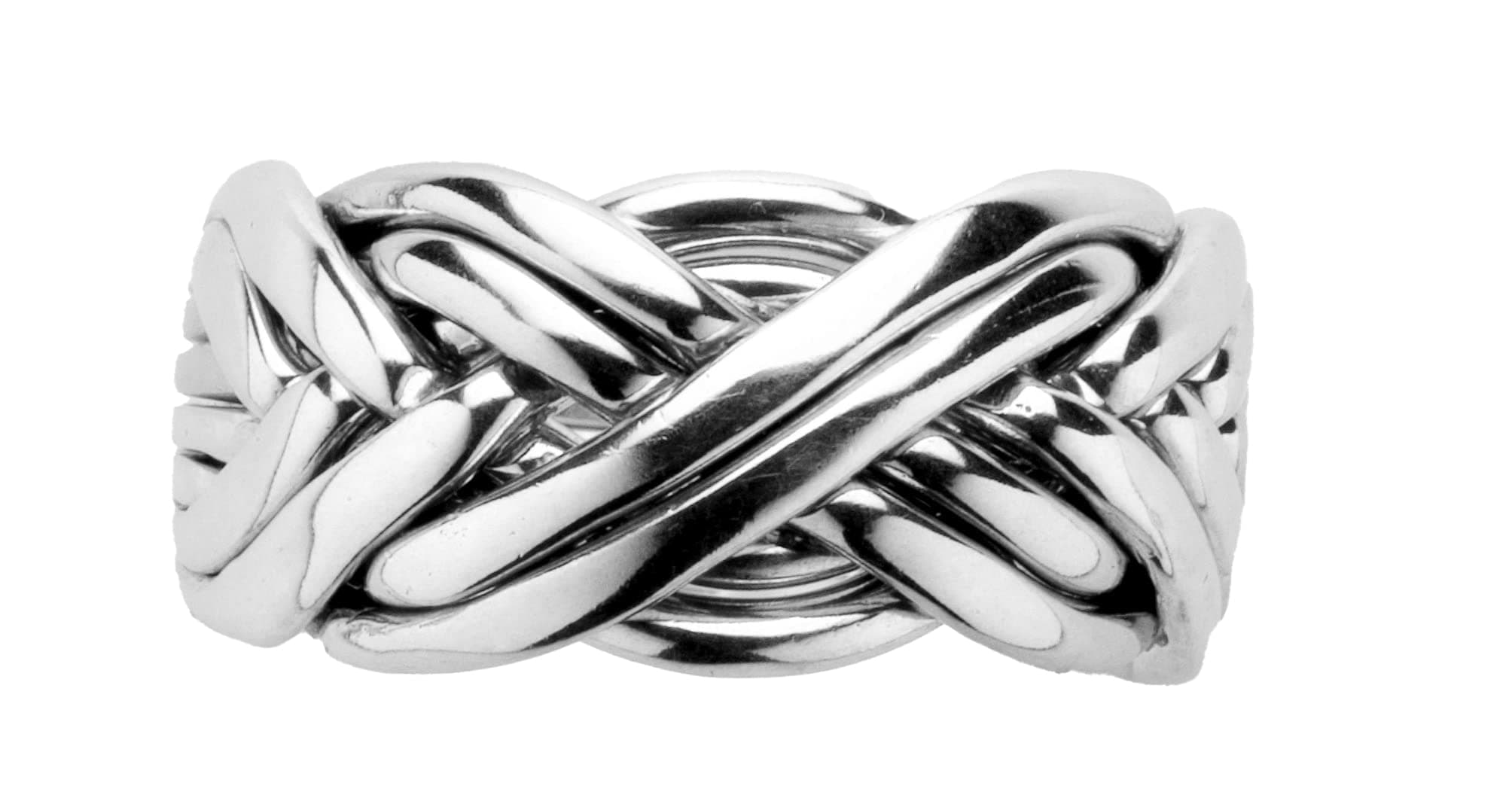 Men's 8 Band Puzzle Ring Style 8WB