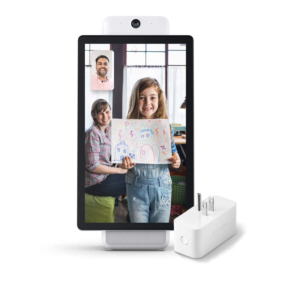 Portal Plus from Facebook bundle with Amazon Smart Plug - White