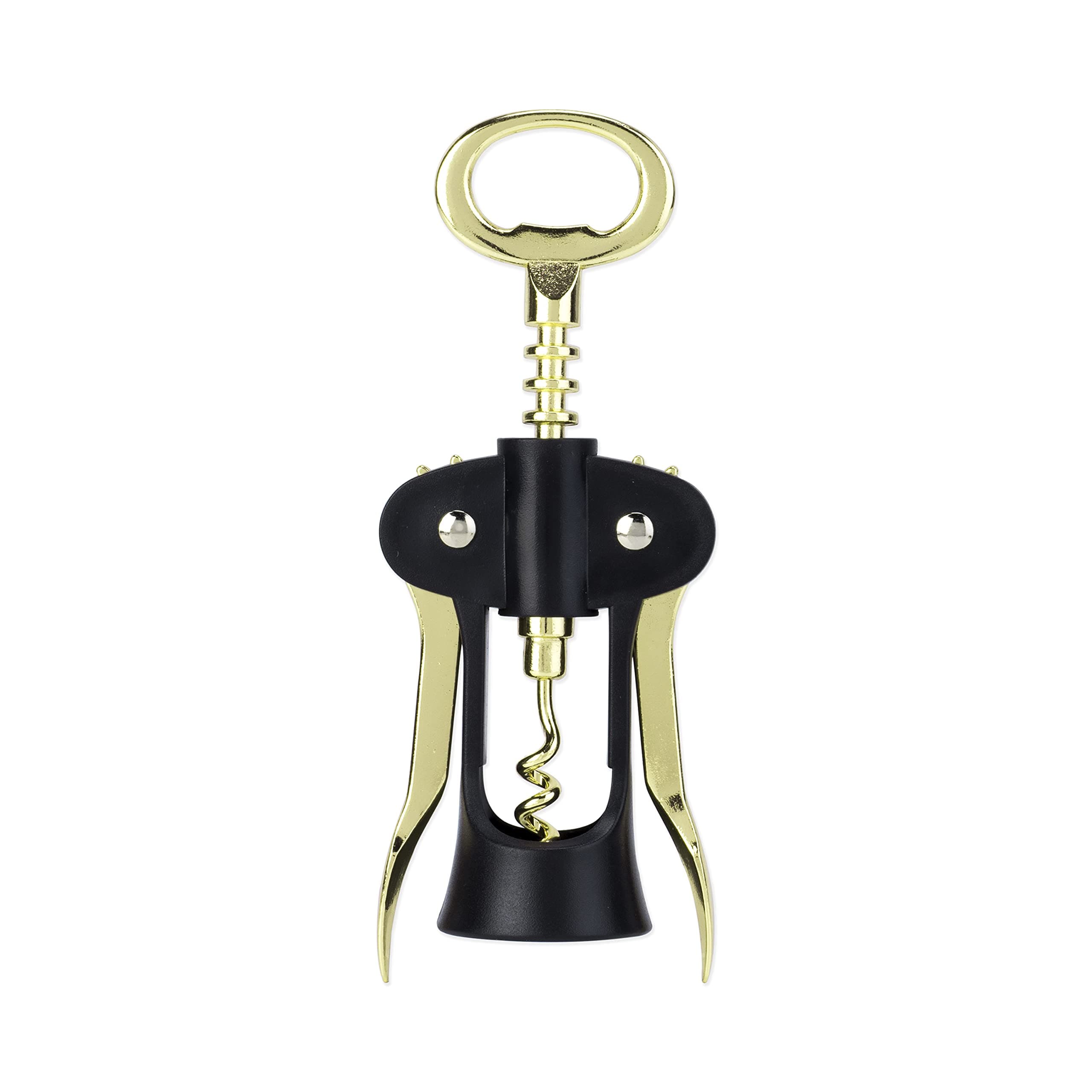 True Flyboy: Winged Corkscrew in Gold & Black, One Size, Multi Colored
