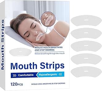 Mouth Tape for Sleeping, 120PCS Sleep Mouth Tape, Comfortable Mouth Tape for Better Night Rest, Encourages Nasal Breathing, Less Oral Breath & Snoring, Easy to Apply & Remove