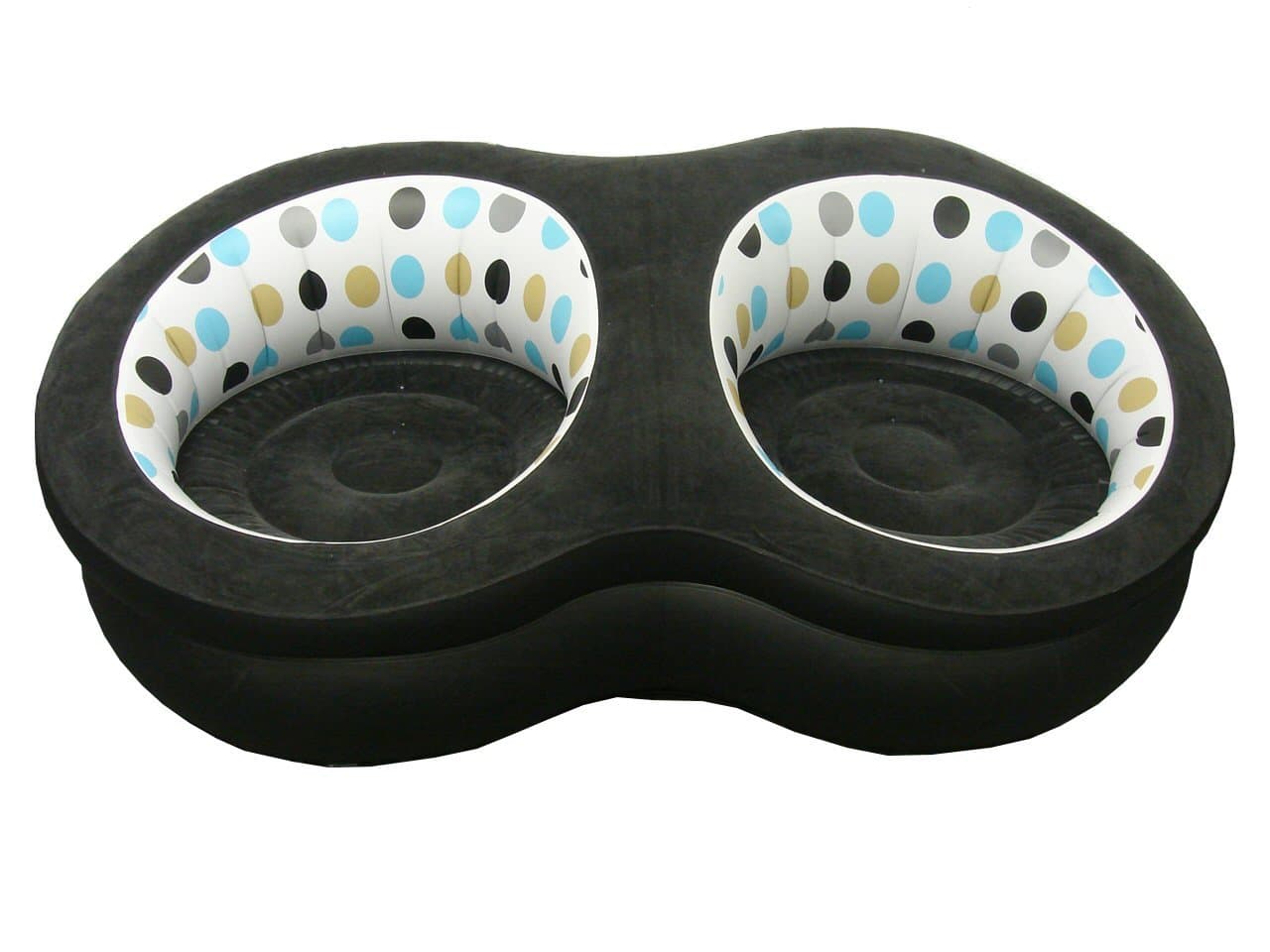 SunnCamp Deluxe Double Inflatable Chair - Black/Multi