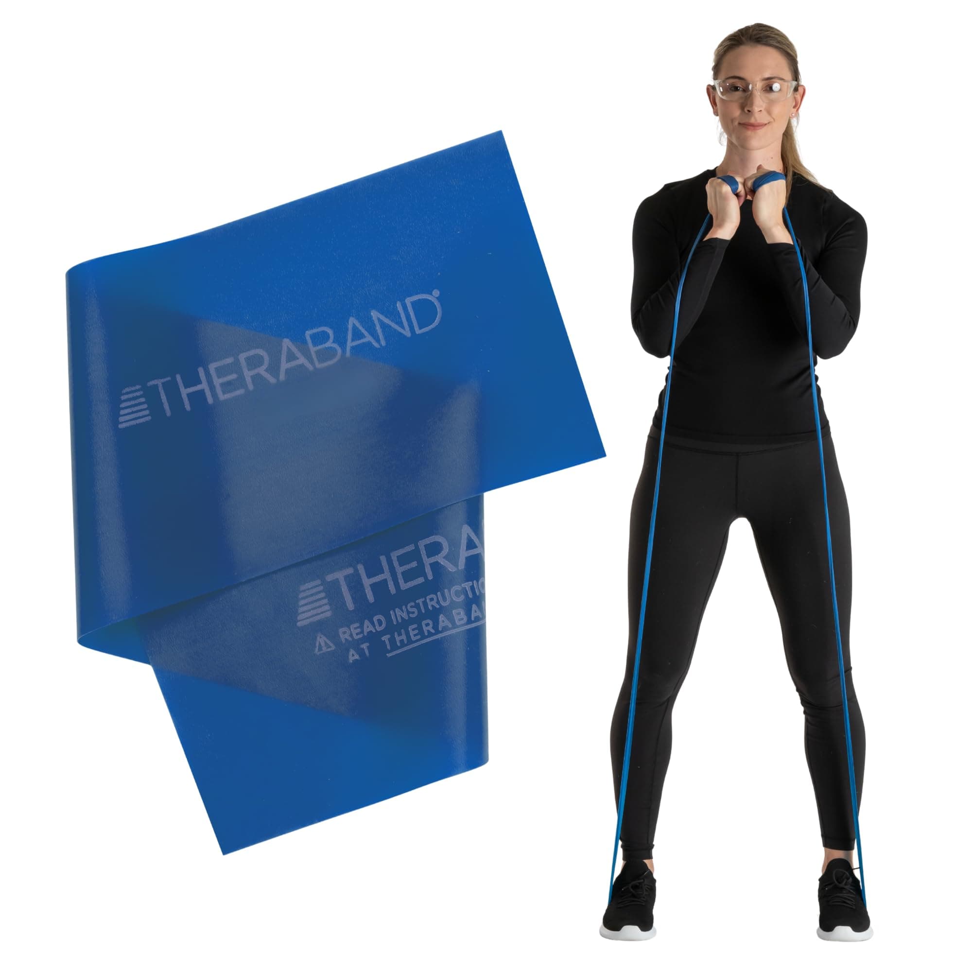 Thera-Band Elasticated Band For Exercise Blue (Extra Strong)