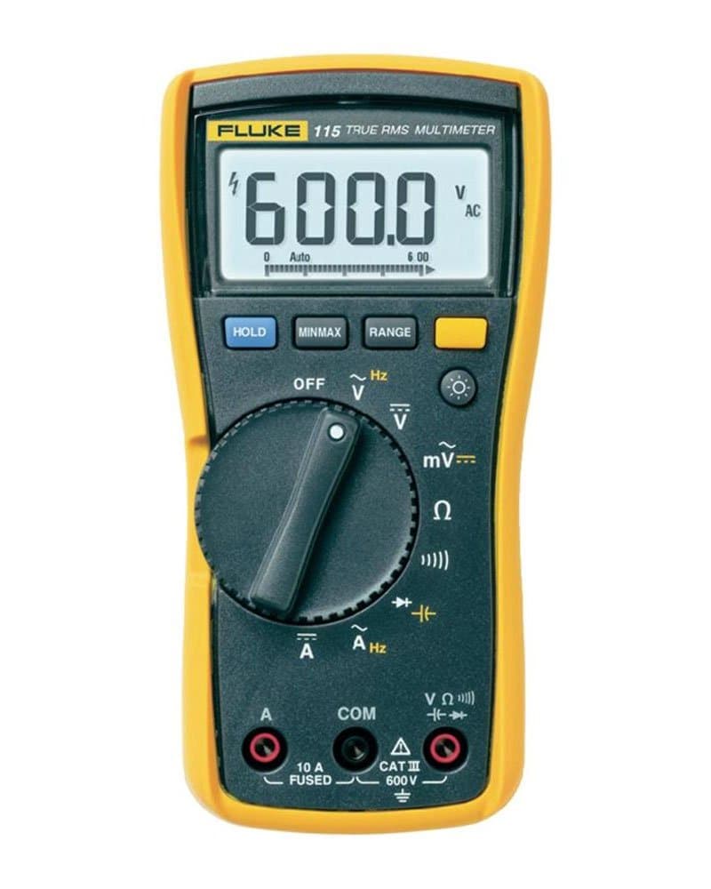 – Fluke 115 Compact True-RMS Digital Multimeter with a NIST-Traceable Calibration Certificate with Data